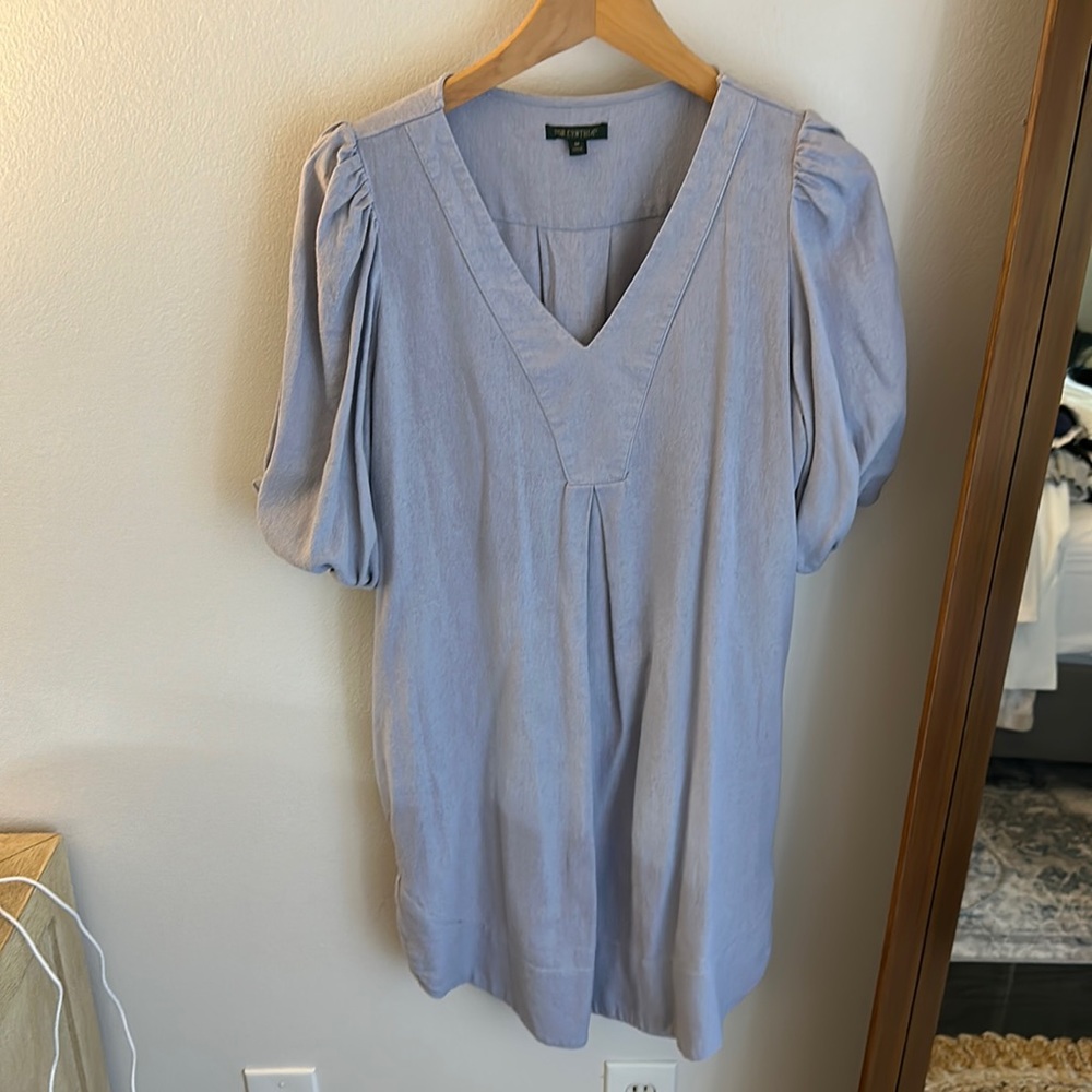 Baby Blue puffed sleeve dress